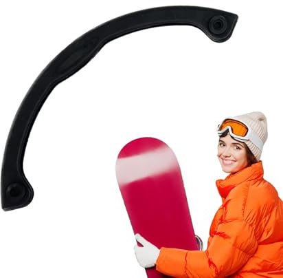 Xistuoz Snowboard Bumper Strip, Snowboard Flexible Protection Bar, Black Skateboard Deck Cover Longboard Nose Guard for Sports Skateboards