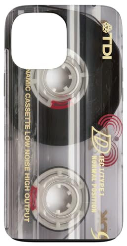 Cassette Tape Retro 1980s 90s Audio Vintage Technology Case for iPhone 13 Pro Max