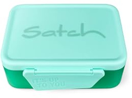 Satch Brotdose Mint | Mit Trennfach, spülmaschinenfest für eine hygienische und praktische Nutzung im Alltag