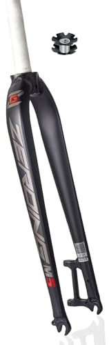 HZXQCVB 26/27,5/29 Zoll Starre Gabel Aus Aluminiumlegierung Schnellspanner-Scheibenbremse Mountainbike-Vorderradgabel 1-1/8 Gerades Rohr(Black-Gray,29IN)