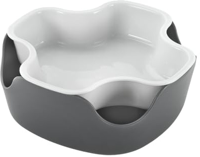 Metaltex Snack-Schale 2 in 1 mit integrierter Abfallschale für Snacks
