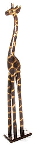 50cm Holz Giraffe Holzgiraffe Deko Afrikanischer Stil Handarbeit Fair Trade Helle Töne