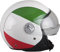CASCO DEMI-JET AL HELMETS MOD. 101 BANDIERA ITALIA MISURA S