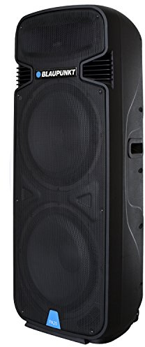 Blaupunkt PA25 Lautsprecher mit Karaoke Funktion Mikrofon Bluetooth Tragbar Radio Akku Mp3 USB/SD (1900W)