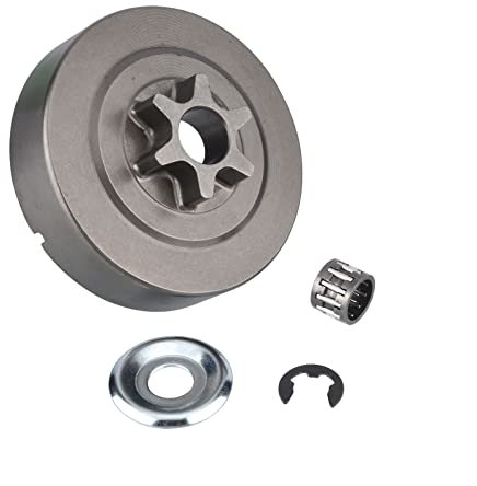 Cancanle 3/8 6 Zähne Kupplung Schlagzeug Kettenrad Scheibe E-Clip für STIHL 017 018 021 023 025 MS170 MS180 MS210 MS230 MS250 Motorsäge