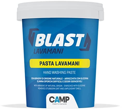 Camp Blast Pâte lave-Mains, Savon en Pâte avec des Abrasifs Naturels, Au Parfum de Citron, 1000 ml