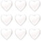 Amosfun 10 StüCk Transparente Herzform Kunststoff AnhäNger 6 5 cm - DIY Dekoration FüR Valentinstag Weihnachten Und Kreative AnläSse