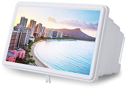 Topiky 12'' Handy Bildschirmlupe, verbesserte Version 3D Ultra HD Handy Bildschirmlupe Handyhalter Bildschirmvergrößerer, zum Ansehen von Videos auf Allen Smartphones