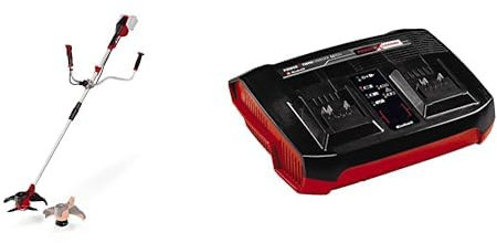 Einhell Débroussailleuse AGILLO 36/255 BL-Solo - Système Power X-Change (36V (2x18V)) & Double Chargeur rapide Power-X-Change (chargement simultané des deux batteries, indicateur de charge)