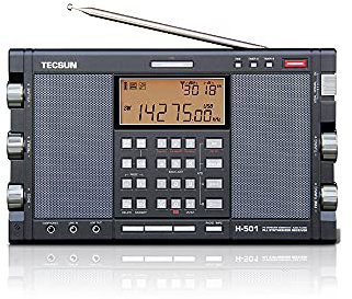 TECSUN H-501 Radio Portátil Multibanda Sintonizada Digital FM LW MW SW SSB Estéreo con Reproductor De Música De Altavoces Duales