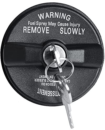 Abschließbarer Tankdeckel, kompatibel mit Chrysler Dodge Jeep Ram Challenger Grand Caravan Ram 1500, Cherokee Wrangler TJ LJ JK JKU JL JLU JT, ersetzt # 05278655AB, 05278655AB, 5278655AB