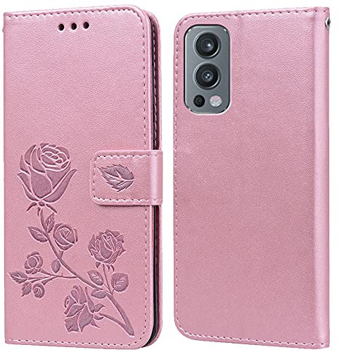 Hülle für Oneplus Nord 2,Handyhülle für Oneplus Nord 2,Klappbar Tasche Case,Standfunktion,Kartenfach,Silikon Bumper,Stoßfeste Schutzhülle Cover für Oneplus Nord 2(6.43)