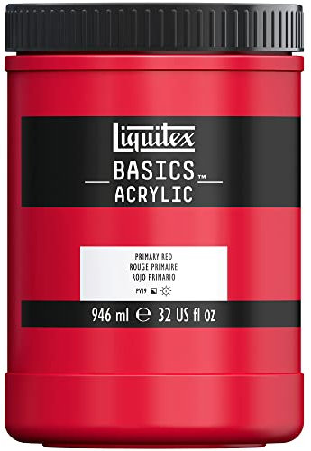 LIQUITEX Basics Acrylic Paint, Primary Red, 946 ml Pot