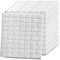 VASEN 20pcs Carta da Parati Adesiva Muro, 77 cm x 70 cm 3D Pannelli Decorativi per Pareti Mattoni per Cucina Soggiorno, in PVC, Bianco