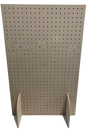 LaserSmith 6mm Freestanding Wooden Pegboard 800MM X 500MM, 6mm Hole with 25mm Hole centres perf Board