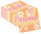 AIDIEE 2 Ply Groovy Napkins Dasiy Disposable Paper Serviettes Pink Orange Cocktail Beverage Luncheon Guest Napkins Retro Party Geschirr Party Dekoration für Geburtstag Picknick Abendessen, 50 Stück