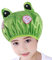 JK Home Kids Shower Cap, Double-Layer Waterproof Reusable Elastic Animal Bathing Shower Hat, Fun Cute Cartoon Bath Caps for Boy Girls