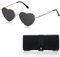 Sonnenbrille Damen,Polarisierte Herzform Sonnenbrille für Frauen,Festival Hippie Gläser Herz Brille UV-400 Vintage Lovely Sonnenbrille,Ultra-Leicht Metallrahme Partybrillen für Freizeit Fahren Golf