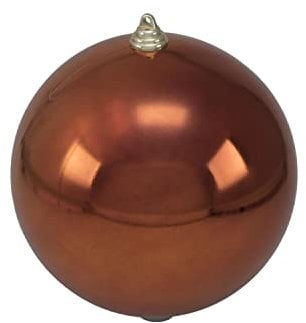 INNA-Glas Weihnachtskugel Canela, glänzend Kupfer, Ø20cm - christbaumkugel