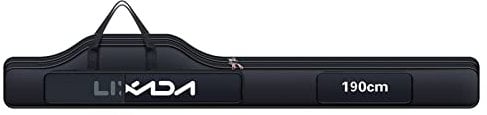 190cm Portable Folding Fishing Rod Reel Bag - Pole Gear Tackle Tool Carry Case Carrier Travel Storage Organizer