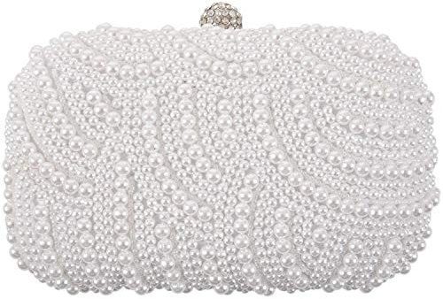 Kipebep Modische Tasche mit Perle von Mariee, Handtasche, Hochzeit, Abendtasche, Handtasche für Damen,