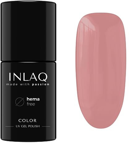 INLAQ® UV Nagellack Rosa Rotbraun - 6 ml Hema Free - Langlebiger UV Lack - Nail Polish - Glamour Kollektion - Gelnägel - Shellac Gel - Gellack ohne Hema | 1029- Mocha