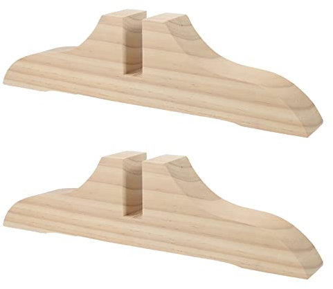 Wohnaccessoire 2 PCS Wear-resistente Teiler Ständer eingedickter Teiler Basen Holzschilddiener Füße Trennerversorgung Raumteiler