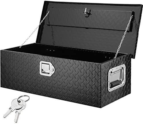 VEVOR 762 x 330 x 244 mm Werkzeugkasten für Lkw-Ladefläche, Abschließbar 64 L Truckbox Werkzeugbox Aufbewahrungs-Werkzeugkasten, 30 kg Tragfähigkeit Werkzeugkiste Organizer für Wohnmobil, PKW usw.