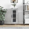 FIRBNUS Aparador con cajones 34,5 x 34 x 90 cm de madera multicapa Buffet mueble cocina muebles de salón muebles salón recibidor gris cemento