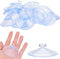 AccEncyc Ventosa in PVC trasparente, 65 mm, senza ganci, per bagno, parete, porta, vetro, finestra, auto, paralume (12 pezzi)