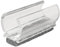 WAGNER Klemmschalengleiter für Rundrohr 4tlg. - 50 x 12/19 x 17/25 mm, Filz 8 mm, Kunststoff transparent - Made in Germany - 15069299