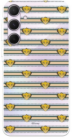 Schutzhülle für Samsung Galaxy A55 5G Offizielle König der Löwen Simba Muster Transparent Schutz Ihr HandyHülle für Samsung Galaxy A55 5G Flexible Silikon Schutzhülle mit offizieller Disney-Lizenz