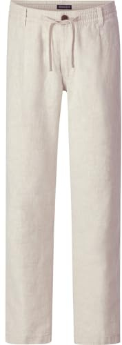 BABISTA Herren Hose Carzira | | Freizeit-Hose | Hose mit Teilgummibund und Kordelzug | luftig und leicht | Leinen und Baumwolle