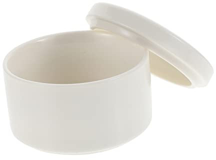 MOBUTOFU Porcelain Trinket Box Ceramic Craft Jewelry Organizer Mini Jewelry Box White