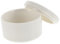 MOBUTOFU Porcelain Trinket Box Ceramic Craft Jewelry Organizer Mini Jewelry Box White