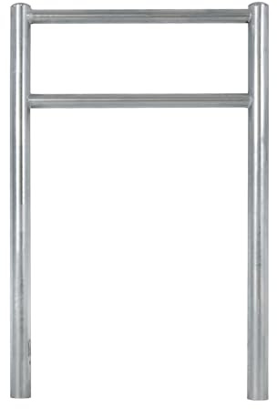 TRUTZHOLM Fahrradanlehnbügel Fahrradständer mit Knieholm 115x75 cm Stahl | feuerverzinkt, Ø 60 mm, Anlehnbügel zum Einbetonieren, Fahrradbüge, Parker, Diebstahlsicherung, Fahrrad Anlehner