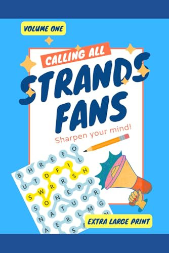 Fun New Word Game! Strands Fans - Vol 1 - Extra Large Print! 100 Games Made in the USA! Brain Puzzles to Exercise your Mind! NYT Strands Game version: Volume One - Large Print