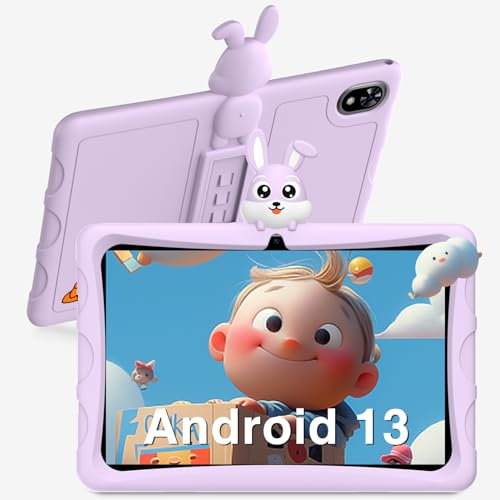 DOOGEE U9 Kid Tablet 10.1 Pulgadas, 7GB RAM + 64GB ROM(1TB TF),Tablet para Niños con 5060mAh, Android 14 Tablet WiFi 6, Apps for Kids, Tableta de 1280x800 HD, Dual Camera TÜV Certificación/OTG