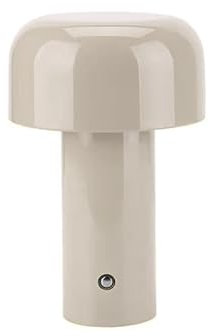 Luxus - Tischlampe Touch - Luna - Grau - H30 x Ø16 - Terrassenlampe - Schreibtischlampe - LED - Wiederaufladbar - Dimmbar - Kabellos - Batteriebetrieben - Tischlampe für innen und außen