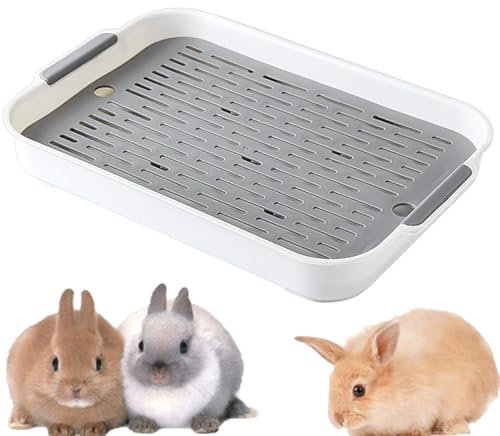 Esforzarse Lettiera per Coniglio, 24.5 x36.5 x 5cm Addestratore Vasino per L'addestramento Alla Toilette, Lettiera Per Coniglio, Allenatore Di Vasino Per Animali Di Piccola Taglia, Per piccoli animali