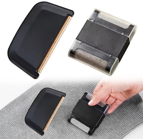 Togli Pelucchi, Levapelucchi, Leva Pallini per Vestiti, Rasoio per Tessuti, Pettini in Cashmere, Adatto per la Cura di Maglioni, Maglioni di Lana, Cappotti di Lana, Coperte e Indumenti, 2 Pezzi