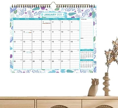 Tagesplaner, Kalender 2025, 2025, Wandkalender, Jahresplaner 2025, Wandkalender 2025, mit großen Blöcken, dickem Papier, Feiertagen, To-Dos und Not