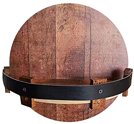 Vitrine en bois pour bouteille vintage de whisky - Étagère murale pour baril - Rangement artisanal - Vins spiritueux montés - Barre de cuisine (AS Shown, taille unique)