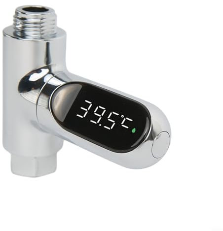 Thermomètre de douche à affichage LED, compteur de température de robinet, débit d'eau, compteur de température de douche auto-générant pour soins de bébé
