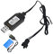 7.4V USB Charger Cable with SM-3P Connector Plug, Smart Universal RC Charger Cable for Remote Control Cars/Toys/RC Plane/RC Tank/RC Boat with Battery Protection