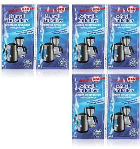 6x 15g Orofix Schnell-Entkalker - Anti-Kalk-Pulver - Entkalkung für Haushaltsgeräte, Wasserkocher, Kaffeemaschinen - Einfach anzuwenden, langanhaltend, rückstandsfrei - Kalkreiniger (06 x 15g)