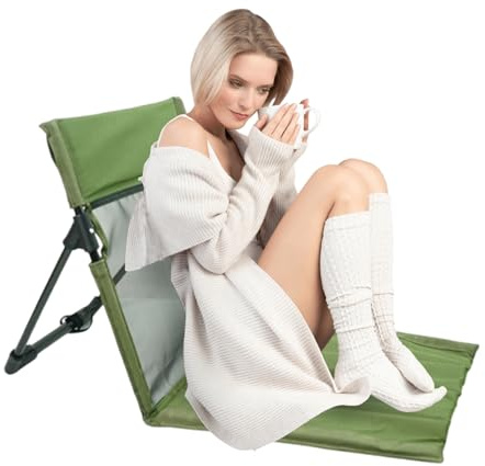 Zusammenklappbarer Strandstuhl Atmungsaktiver Sitzhocker Mit Rückenlehne | Campingstuhl Für Das Angeln Im Freien Tailgating Picknick Wanderungen Im Hinterhof Auf Der Terrasse Und Reisen Mit Dem Wo