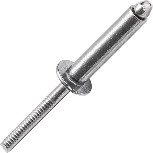 Rivets Aveugles en Acier Inoxydable Extra-Longs, Rivets Aveugle à Tête Bombée – Pour tôles épaisses (Ø6.4x35mm - 20 pièces)