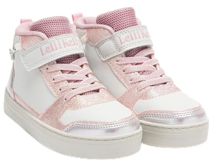 Lelli Kelly Schmuck Schuh Mid Grau Rosa mit Glitzer und Armband abnehmbar LKAA4012 mit Gadget