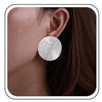 Cybche Vintage Acryl Große Runde Kreis Ohrringe Grün Acryl Geometrische Runde Ohrringe Bonbon Farbe Harz Scheibe Münze Hoop Anweisung Ohrstecker Ohrring Partei Prom Schmuck Für Frauen